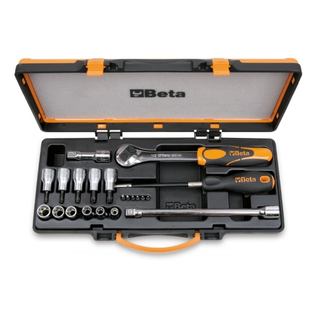 Jogo de Soquetes e Torx T8 a T50 E10 a E20 Encaixe 1/2