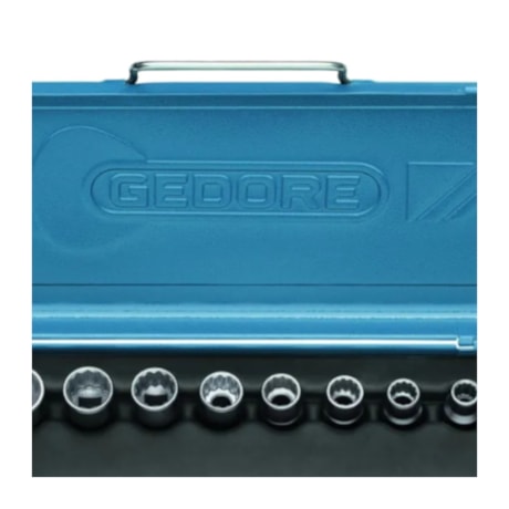 Jogo de Soquetes Estriado 10 a 22mm D19NM GEDORE-d225007e-310d-4e7e-b95f-fae7cd26b520