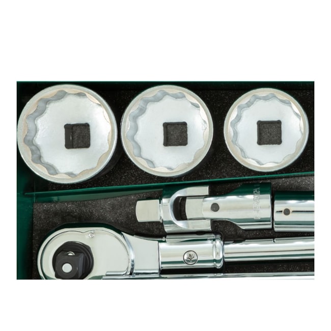 Jogo de Soquetes Estriado 30 a 60mm Encaixe 3/4