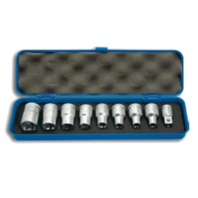 Jogo de Soquetes Estriado E10 a E24 TX19-E9 GEDORE-121d3512-f87b-4b1b-babf-d659e1e110a1