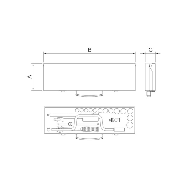 Jogo de Soquetes Estriados 1/4