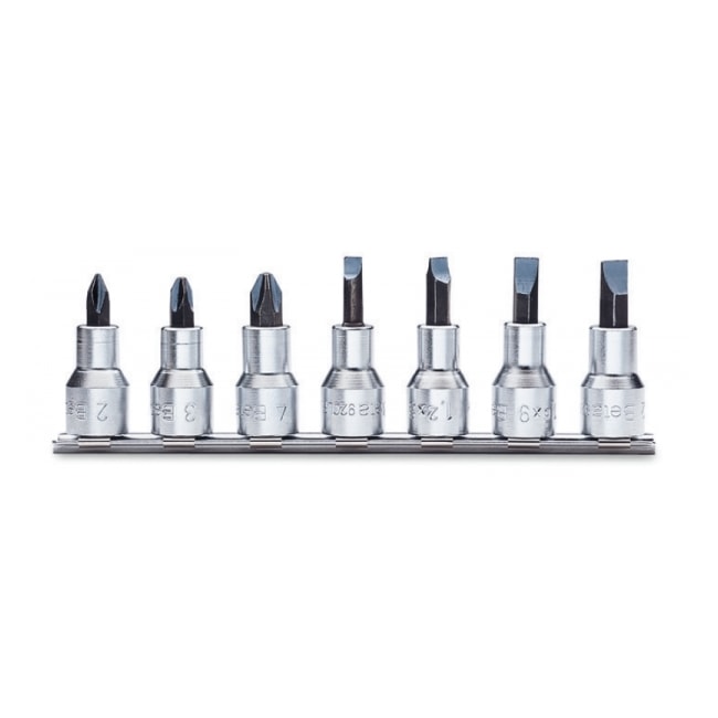 Jogo de Soquetes Fenda e Phillips Encaixe 1/2