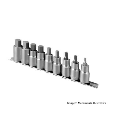 Jogo de Soquetes Hexagonais 3/6