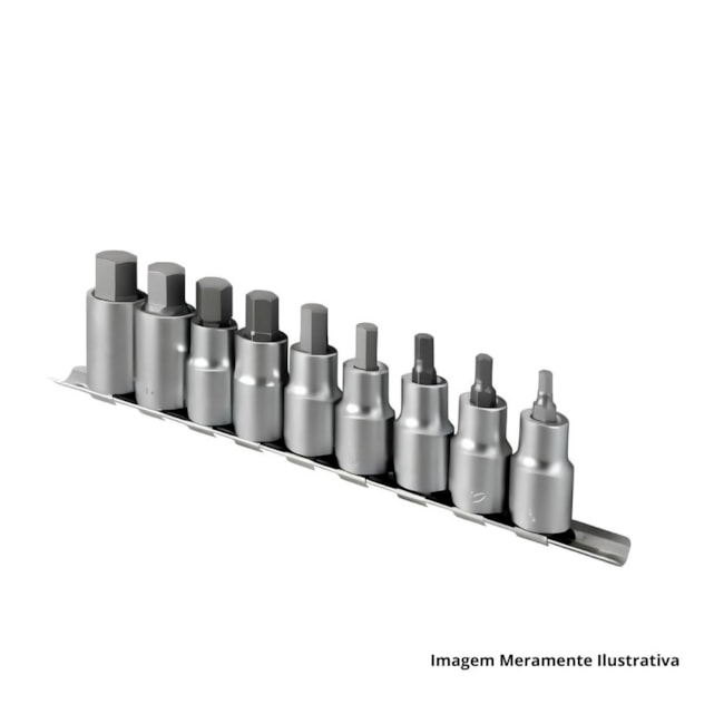 Jogo de Soquetes Hexagonais 3/6