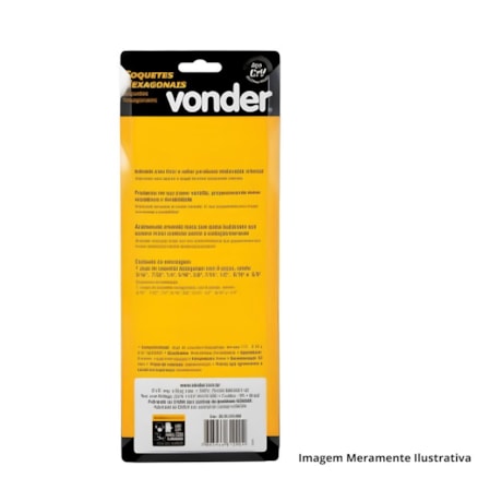 Jogo de Soquetes Hexagonais 3/6