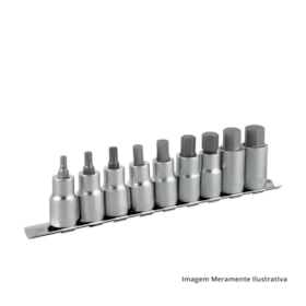 Jogo de Soquetes Hexagonais 3/6