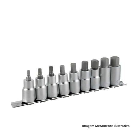 Jogo de Soquetes Hexagonais 3/6