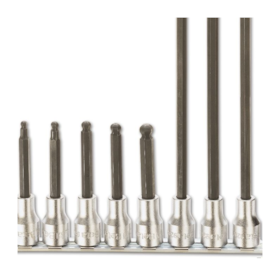 Jogo de Soquetes Hexagonal Longo Encaixe 1/2