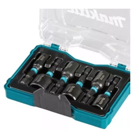 Jogo de Soquetes Magnéticos de Impacto 6mm a 13mm com 6 Peças BLACK E-15768 MAKITA