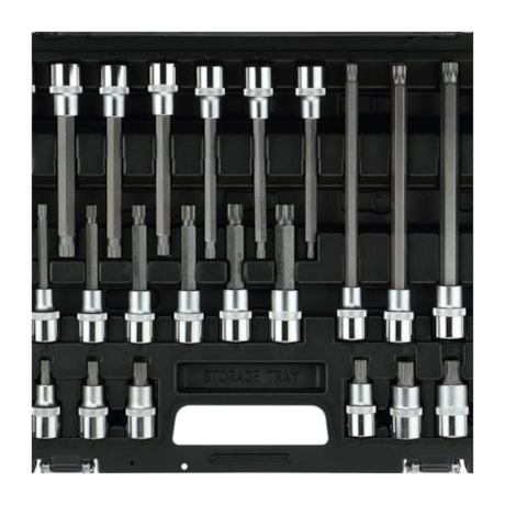 Jogo de Soquetes Multidentados e Chaves M5 A M16 1/2'' 26 Peças R68003026 GEDORE RED-c3a29387-b024-477e-8acc-1bb8fe05e7fc