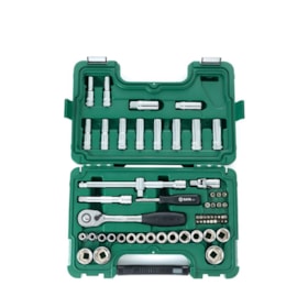 Jogo de Soquetes Sextavado 10 a 32mm Encaixe 1/2