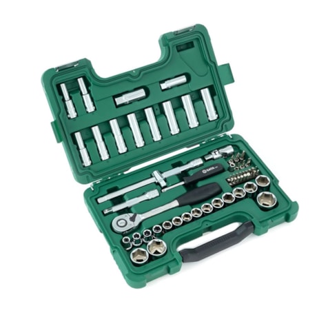 Jogo de Soquetes Sextavado 10 a 32mm Encaixe 1/2