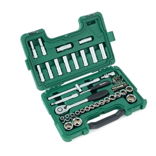 Jogo de Soquetes Sextavado 10 a 32mm Encaixe 1/2