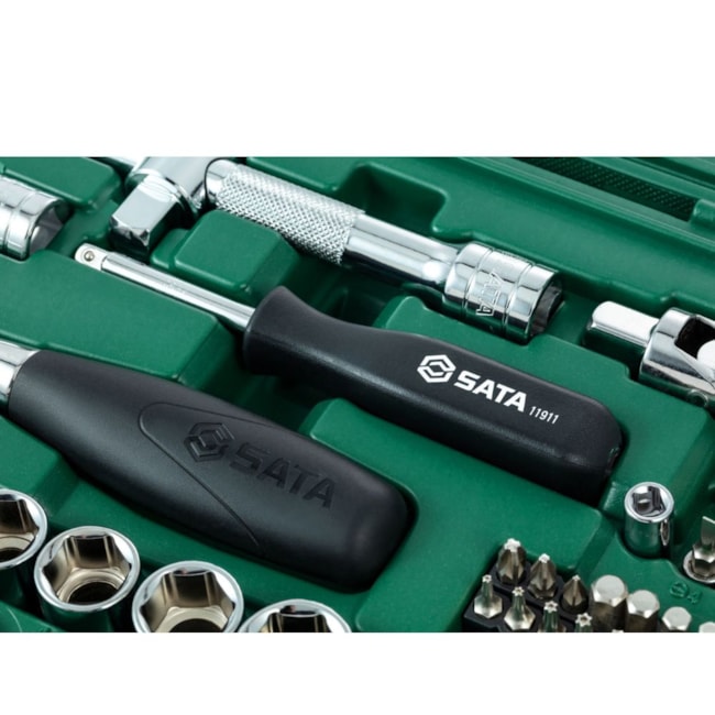 Jogo de Soquetes Sextavado 10 a 32mm Encaixe 1/2