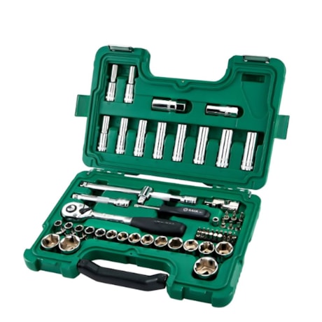 Jogo de Soquetes Sextavado 10 a 32mm Encaixe 1/2