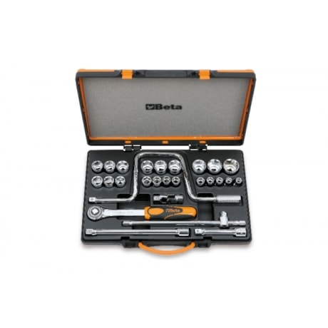 Jogo de Soquetes Sextavado 10x32mm Encaixe 1/2