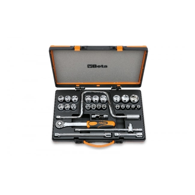 Jogo de Soquetes Sextavado 10x32mm Encaixe 1/2