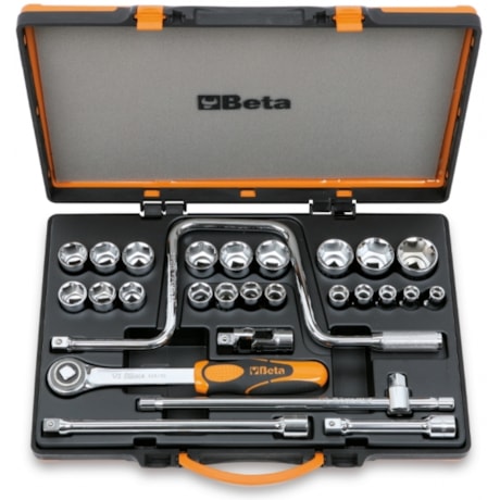 Jogo de Soquetes Sextavado 10x32mm Encaixe 1/2