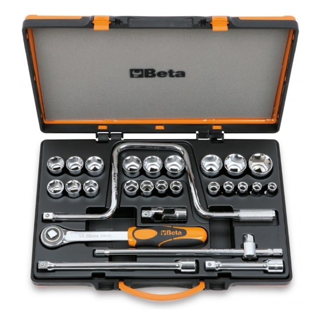 Jogo de Soquetes Sextavado 10x32mm Encaixe 1/2