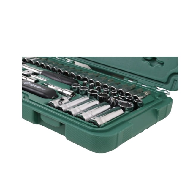 Jogo de Soquetes Sextavado 3.5 a 14mm Encaixe 1/4