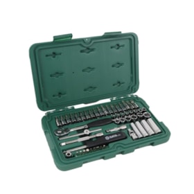 Jogo de Soquetes Sextavado 3.5 a 14mm Encaixe 1/4