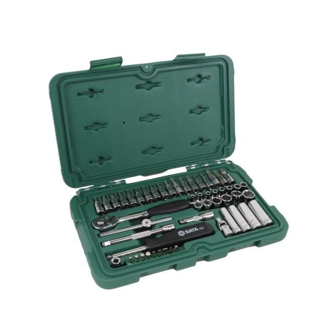 Jogo de Soquetes Sextavado 3.5 a 14mm Encaixe 1/4