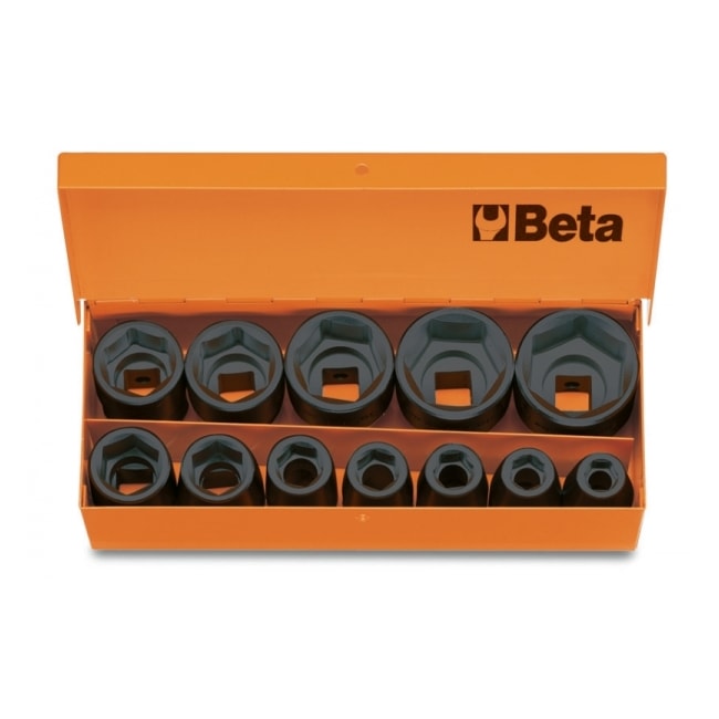 Jogo de Soquetes Sextavado de Impacto Encaixe 1/2