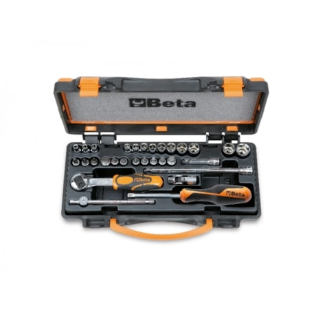 Jogo de Soquetes Sextavado e Bits Encaixe 1/4