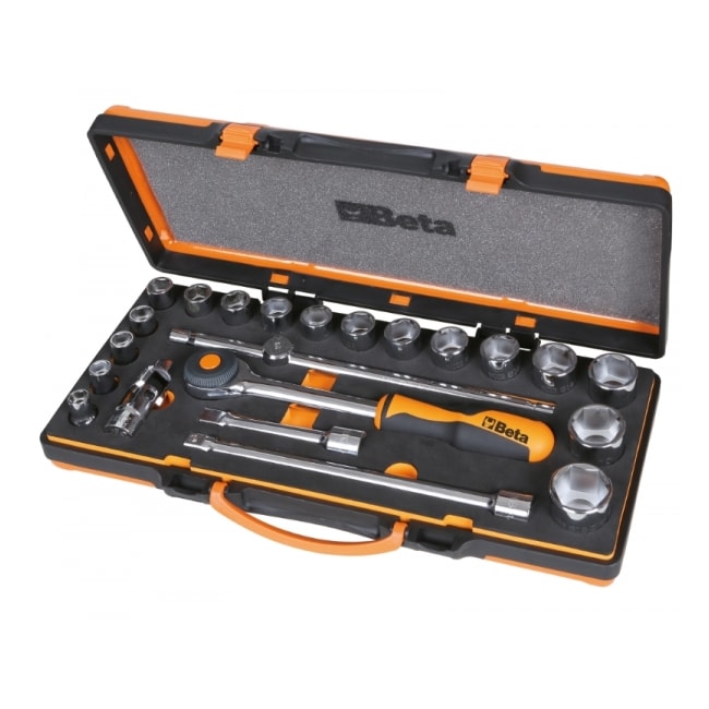 Jogo de Soquetes Sextavado Encaixe 1/2