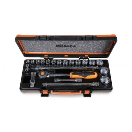 Jogo de Soquetes Sextavado Encaixe 1/2