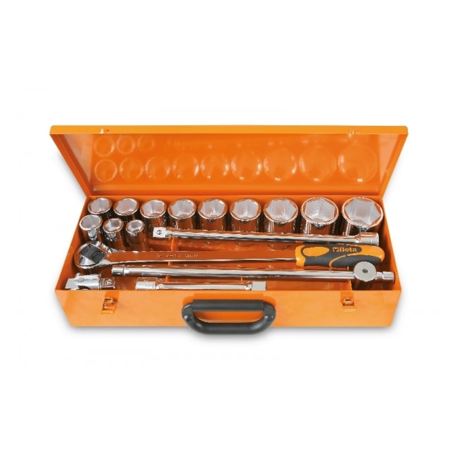 Jogo de Soquetes Sextavado Encaixe 3/4