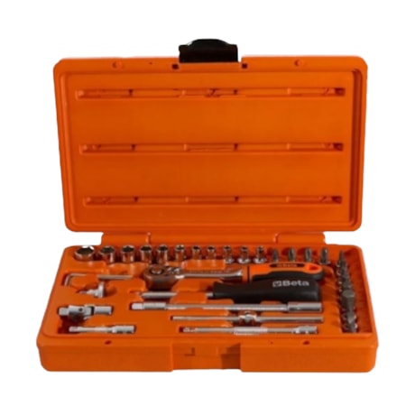 Jogo de Soquetes Sextavados 4MM A 13MM Encx 1/4