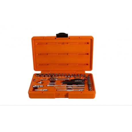 Jogo de Soquetes Sextavados 4MM A 13MM Encx 1/4