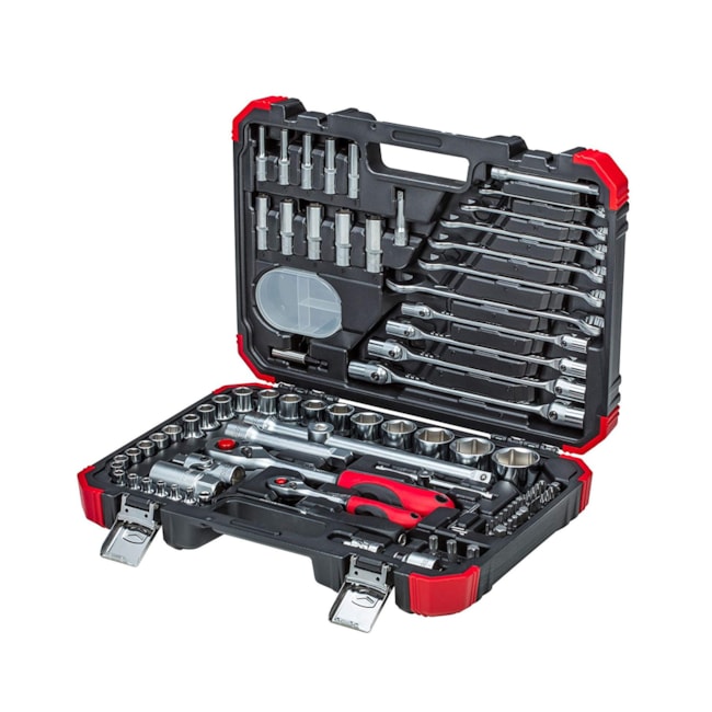 Jogo de Soquetes Sextavados com Encaixe 1/4