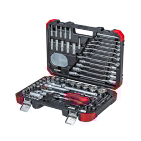 Jogo de Soquetes Sextavados com Encaixe 1/4