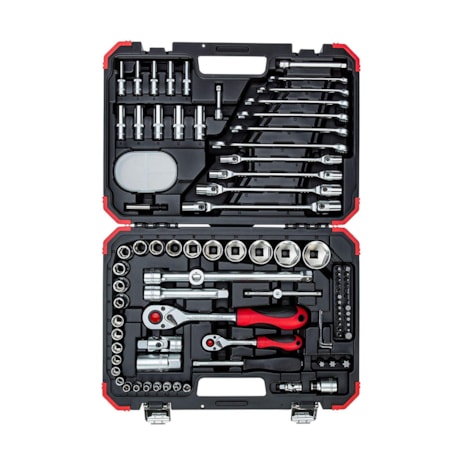 Jogo de Soquetes Sextavados com Encaixe 1/4