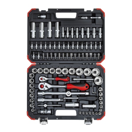 Jogo de Soquetes Sextavados com Encaixe 1/4