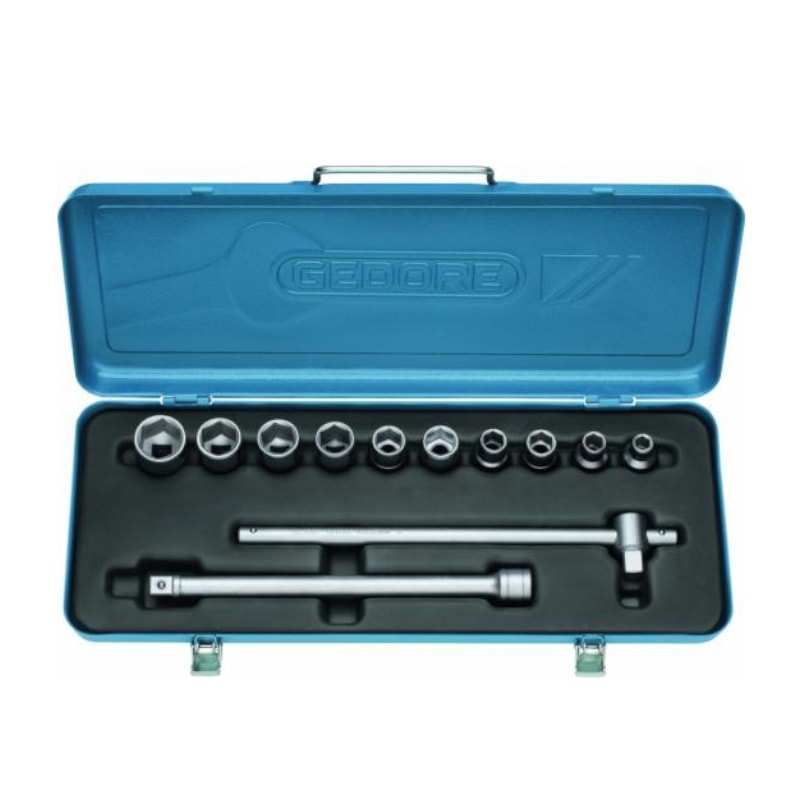 Jogo de Soquetes Sextavados com Encaixe 1/4