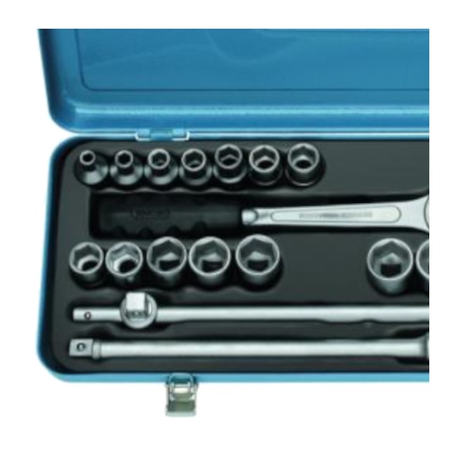 Jogo de Soquetes Sextavados de 10 a 32mm com Catraca 24 Peças 19KM GEDORE-763c1e5f-8aa8-48e3-906e-644bd1aa40d9