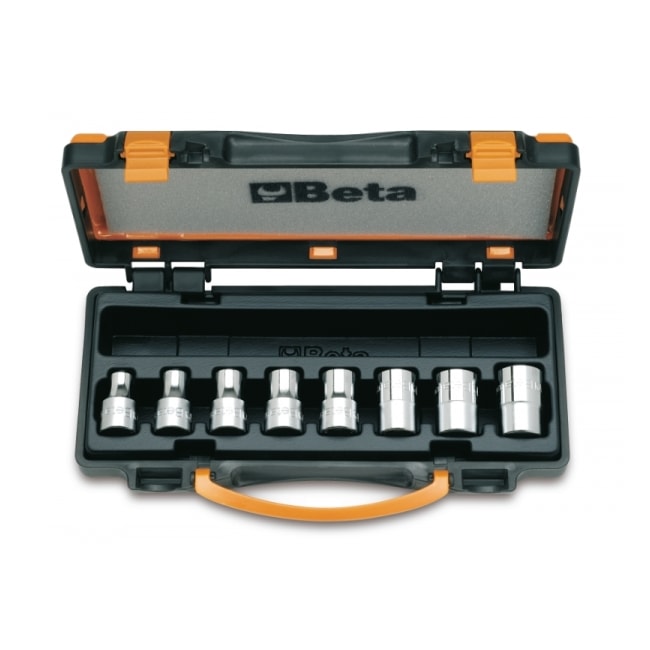 Jogo de Soquetes Torx E10 a E24 Encaixe 1/2