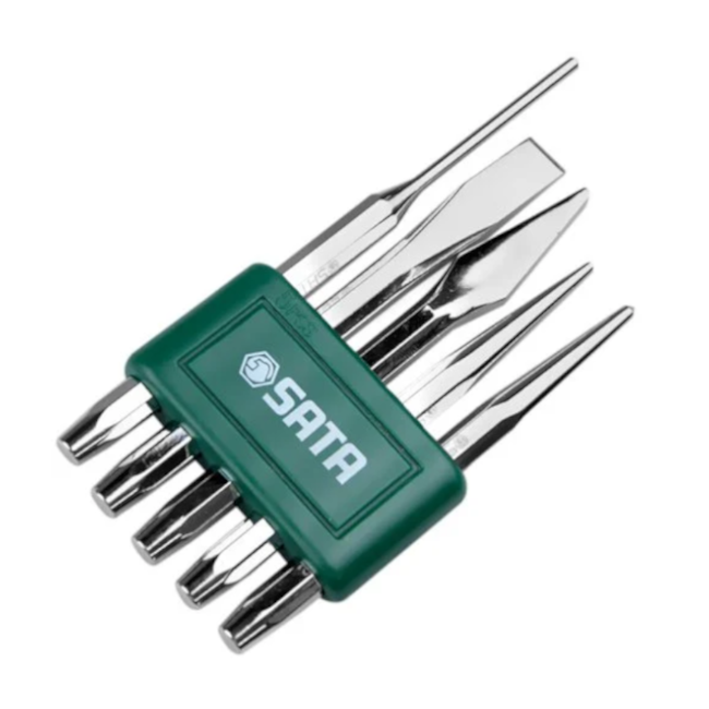 Jogo de Talhadeiras Punção e saca Pino 5 Peças ST09161SJ SATA-2c4efd9e-db0e-48f3-86e5-8b0c7dc4ec9f