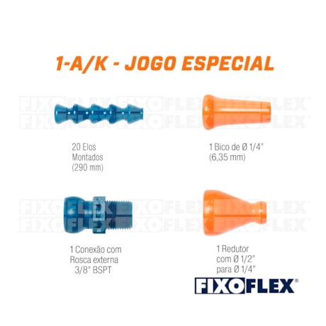 Jogo Especial Fixo Flex com 23 Peças 1-A/K TAPMATIC
