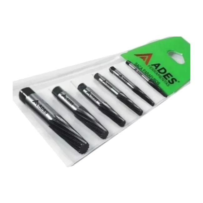 Jogo Extrator Saca Parafuso com 6 Peças 2mm X 13.5mm ADES-60185208-7310-4531-8f5a-0537eef5f63f