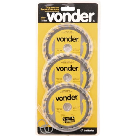 Jogo Lâminas de Serra Circular com 24 Dentes 3 Peças 110X20 4675113224 VONDER-306b8989-7ac8-4ec2-9306-d3e36e70b316