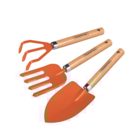 Jogo para Jardinagem Cabo de Madeira com 3 Peças 78100801 TRAMONTINA