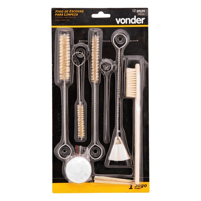 Jogo para Limpeza de Pistolas de Pintura com 12 Peças 6068000120 VONDER-64a712e1-2ac2-4d43-93a8-478103a77a16