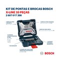 Jogo Pontas e Brocas X-LINE 33 Peças 2607017398 BOSCH