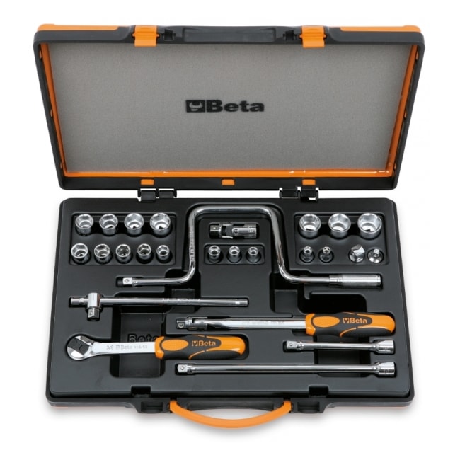 Jogo Soquete Sextavado Encaixe 3/8