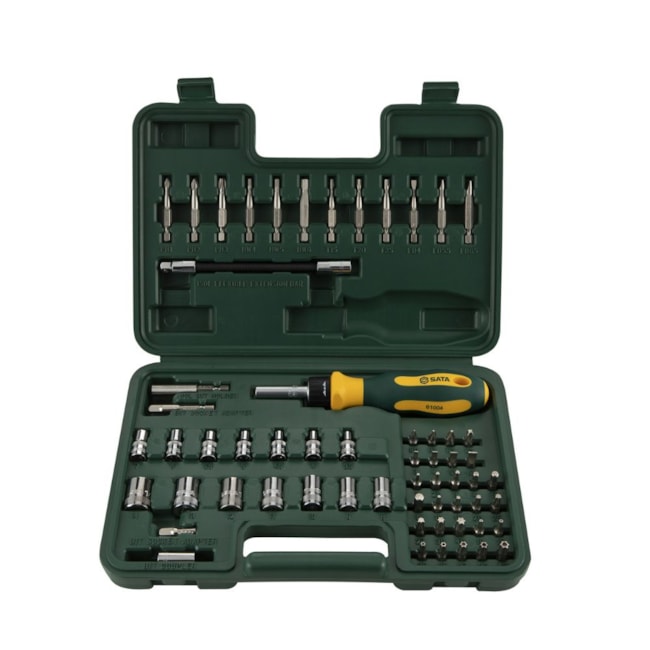 Jogo Soquetes Sextavado 3.5 a 14mm Bits Encaixe 1/4