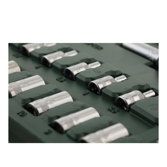 Jogo Soquetes Sextavado 3.5 a 14mm Bits Encaixe 1/4